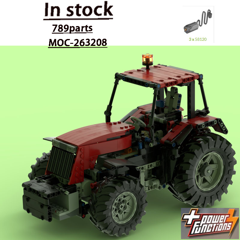 Urban Farming Model - MOC-263208 نموذج جرار زراعي حضري أحمر